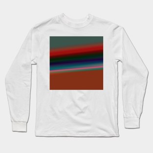 RED BLUE GREEN TEXTURE ART Long Sleeve T-Shirt